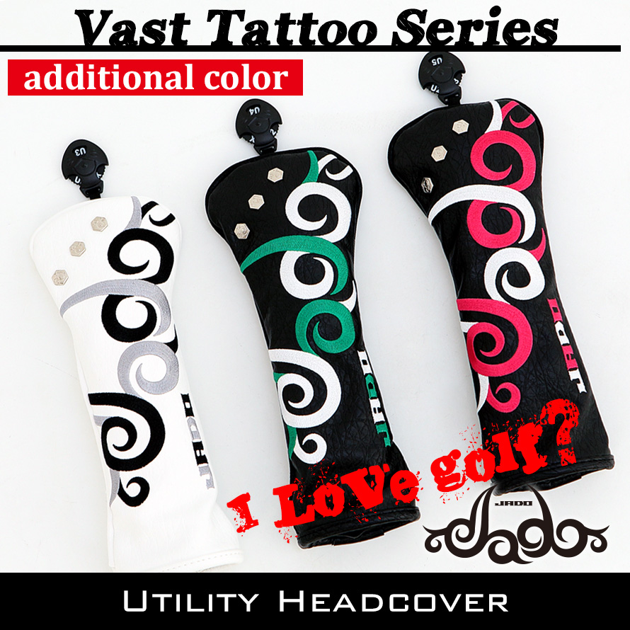 JADO Vast Tattooシリーズ【JGHC7871U-02】ヘッドカバー ユーティリティ用 追加カラー 選べる３カラー