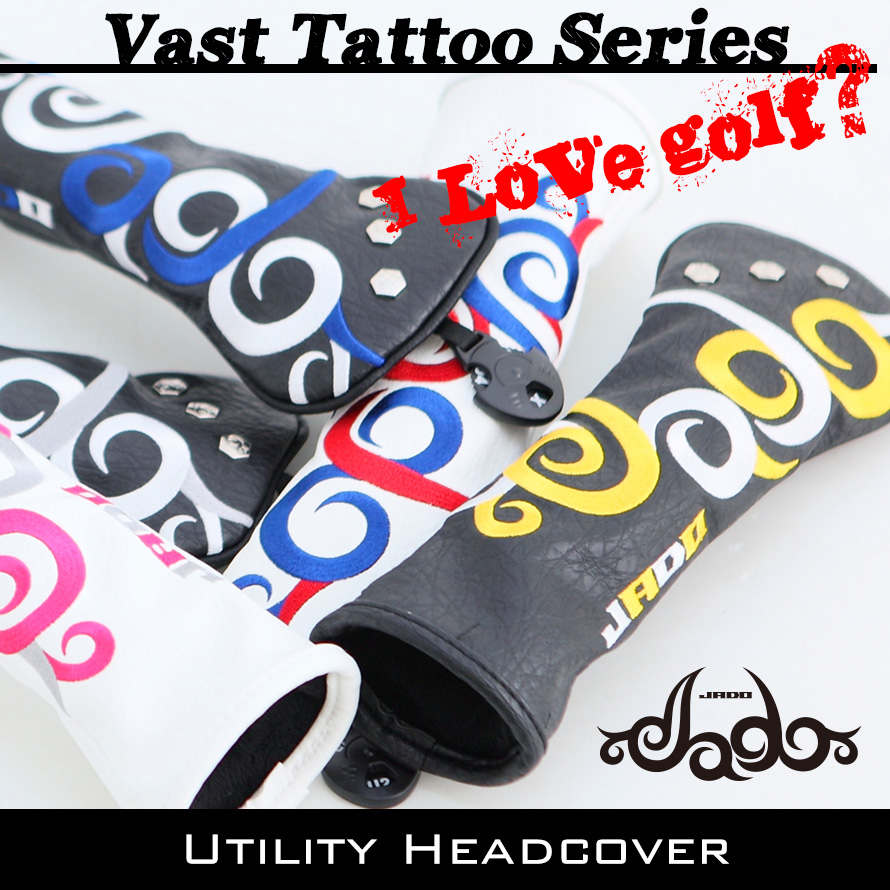 JADO Vast Tattooシリーズ【JGHC7871U】ヘッドカバー ユーティリティ用 選べる5カラー