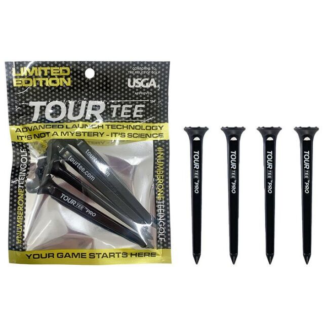 ゴルフ ティー ツアーティー プロ TOUR TEE PRO リミテッドエディション T-489 80mm 4本入り ロング ブラック ラウンド用品 ゴルフ小物