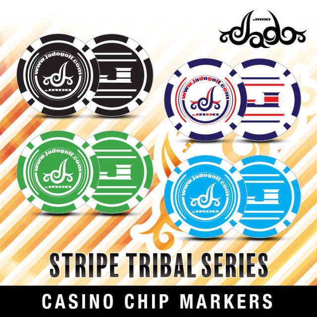 JADO ゴルフ カジノチップマーカー 4カラー Stripe Tribal seriesシリーズ JGCM2222