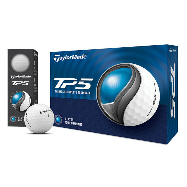 【送料無料(一部地域除く)】[TaylorMade/テーラーメイド] ゴルフ TP5 ボール 2024年モデル 日本正規品 TP5シリーズ ゴルフボール 1ダース(12個入)