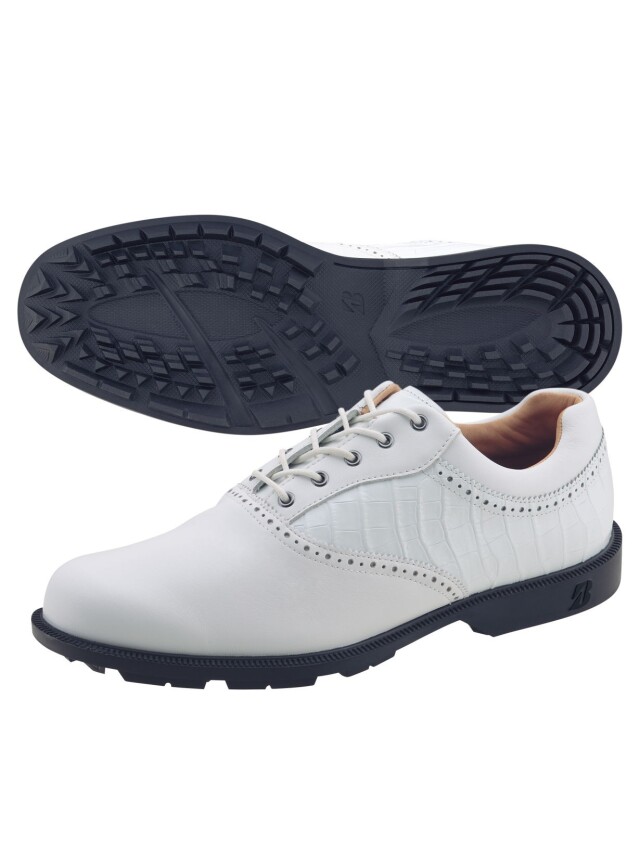 【送料無料】[BRIDGESTONE GOLF/ブリヂストンゴルフ]ゼロ・スパイク バイター ツアー(天然皮革) ゴルフシューズ スパイクレスシューズ クラシックデザイン SHG190