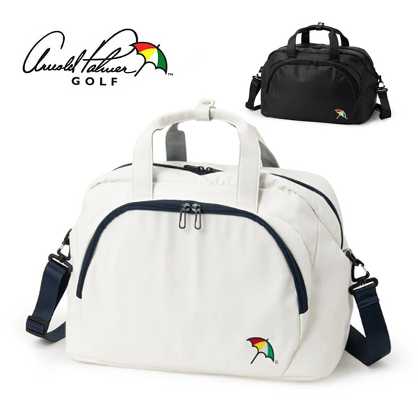 【送料無料(一部地域除く)】[Arnold Palmer/アーノルドパーマー] ボストンバッグ APBB-03 ゴルフ おすすめ オススメ ゴルフ用品 ラウンド用品 鞄 カバン バック ゴルフバッグ ホワイト ブラック 白 黒