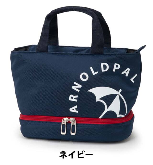 ほぼ新品　ARNOLD PALMER ネイビー ゴルフバッグ Arnold Palmer/アーノルドパーマー] 2層式 保冷機能付き ラウンド