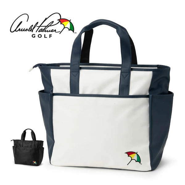 【送料無料(一部地域除く)】[Arnold Palmer/アーノルドパーマー] トートバッグ APTB-02 ゴルフ おすすめ オススメ ゴルフ用品 ラウンド用品 鞄 カバン バック ゴルフバッグ トートバック ゴルフトート ホワイト ブラック 白 黒