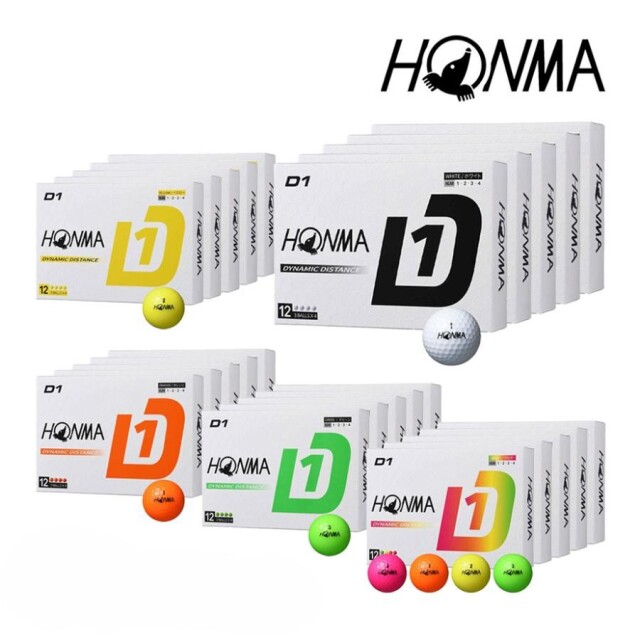 【送料無料(一部地域除く)】[HONMA GOLF/本間ゴルフ] HONMA D1  ゴルフボール 5ダース(60個入) まとめ買い お得
