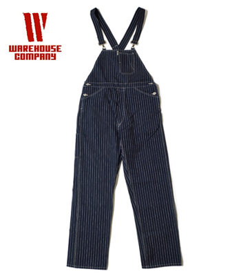 WAREHOUSE BIB OVERALL STRIPE