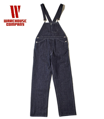 WAREHOUSE BIB OVERALL DENIM