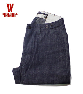 WAREHOUSE INDIGO DENIM MILITARY PANTS
