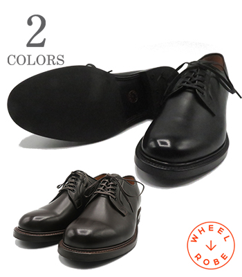 WHEEL ROBE ウィールローブ Made in JAPAN|#314ラスト|グッドイヤーウェルト製法|Weinhelmer社製ボックスカーフ|ダービー『PLAIN TOE BLUCHER』【ブーツ・アメカジ】15066WS