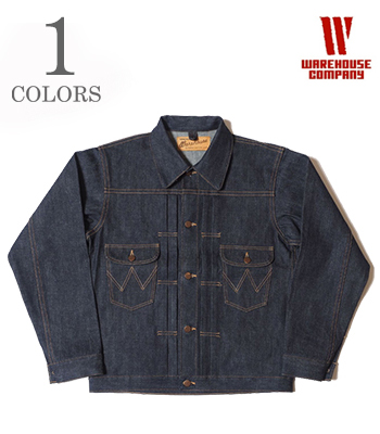 WAREHOUSE ウエアハウス 米綿 3 州ブレンド左綾サンフォライズドデニム|ジャケット『1947 MJ Pre-Rodeo Jacket』【アメカジ・ワーク】2008