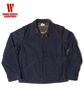WAREHOUSE LINED DENIM ZIP UP JACKET