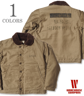 WAREHOUSEウェアハウス デッキジップジャケット サイズ40 WAREHOUSE ウエアハウス 高密度ジャングルクロス|デッキ