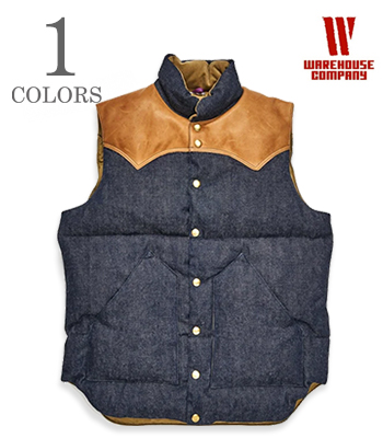 LIGHT OUNCE DENIM DOWN VEST