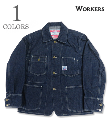 SUPER BIG CAT Railroad Jacket, Indigo Denim