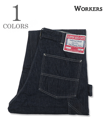 SUPER BIG CAT Work Pants, 10 oz Indigo Denim