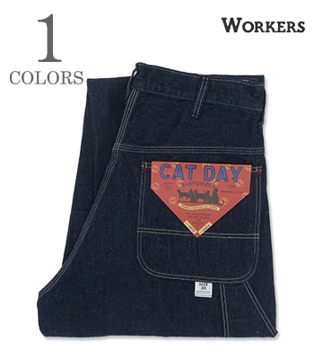 CAT DAY Painter Pants, 9.5 oz Indigo Denim