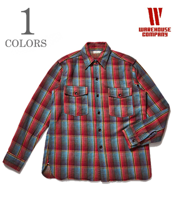 FLANNEL SHIRTS WITH CHINSTRAP G柄