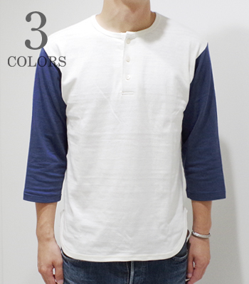 WAREHOUSE 7分袖ベースボールTEE