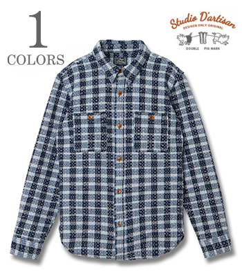 INDIGO NORAGI SASHIKO SHIRT