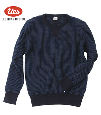 UES INDIGO WAFFLE SWEAT