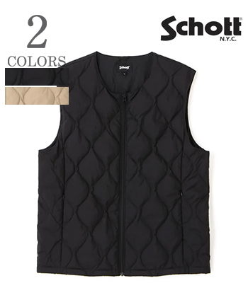 Schott x TAION ショット インナーダウンベスト|800fp『INNER