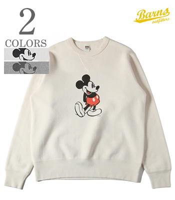 両 Vガゼット CREW NECK SWEAT Mickey Mouse