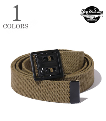 BUZZ RICKSON'S バズリクソンズ GI用トラウザース・ベルト|オフィサーズベルト『BELT, WEB, WAIST, EM M-1937』【アメカジ・ミリタリー】BR02719