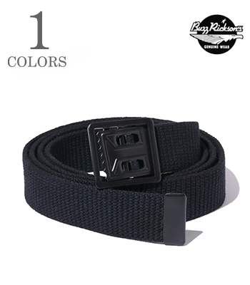 BUZZ RICKSON'S バズリクソンズ WILLIAM GIBSON COLLECTION GI用トラウザース・ベルト|オフィサーズベルト『BLACK BELT, WEB, WAIST, EM M-1937』【アメカジ・ミリタリー】BR02767