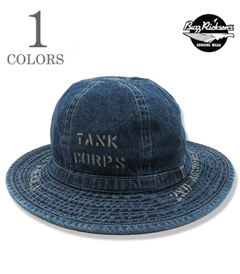 HAT, WORKING, DENIM VINTAGE WASHED STENCIL