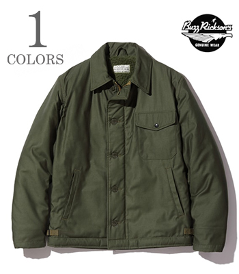 BUZZ RICKSON'S バズリクソンズ バックサテン|ナイロンボア|デッキジャケット『Type A-2 DECK JACKET』【ミリタリー・フライト】BR14956