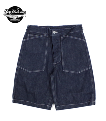 BUZZ RICKSON'S TROUSERS,WORKING,DENIM SHORTS