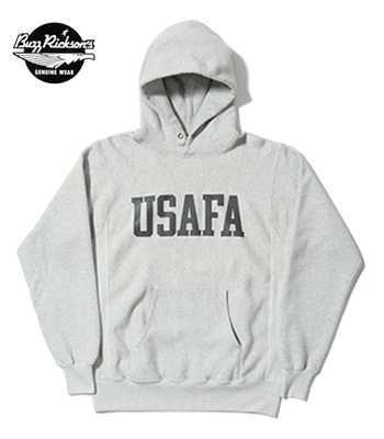 BUZZ RICKSON’S バズリクソンズ リバース切替|ホリゾンタル・ニッティング|セットイン プルパーカー『USAFA REVERSE SWEAT PARKA』【アメカジ・ミリタリー】BR68651