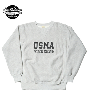 BUZZ RICKSON'S  U.S. MILITARY ACADEMY REVERSE SWEAT