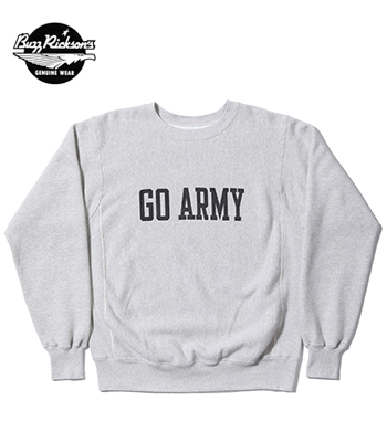 BUZZ RICKSON'S GO ARMY BEAT NAVY REVERSE SWEAT