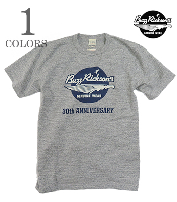 BUZZ RICKSON'S SLUB YARN T-Shirt 30th ANNIVERSARY