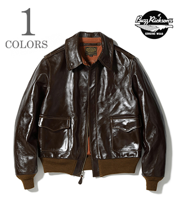 BUZZ RICKSON'S A-2 ROUGHWEAR CLOTHING CO. ANILINE HAND FINISHED