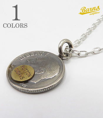 Roosevelt Dime Coin Necklace-Brass