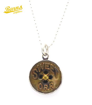 Button Works Vintage Sweet Orr Recycle925 Necklace