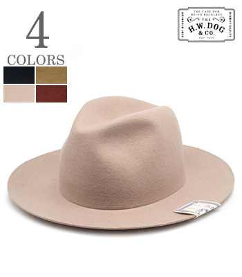 THE H.W.DOG&CO. 折り畳み|メリノウールハット『TRAVELERS HAT』【アメカジ・ワーク】D-00634