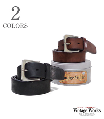 VINTAGE WORKS ハンドメイドレザーベルト