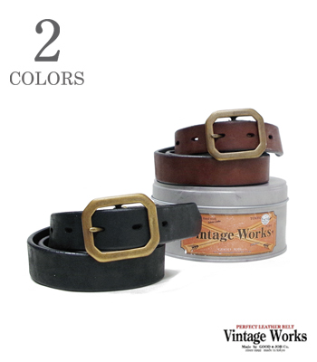 VINTAGE WORKS ハンドメイドレザーベルト
