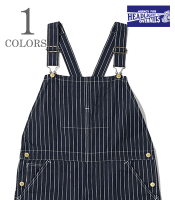 8oz. SPECIAL WOVEN STRIPE DENIM LOW BACK OVERALLS