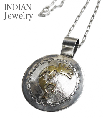 INDIAN JEWELRY HOPI PENDANT TOP KOKOPELLI