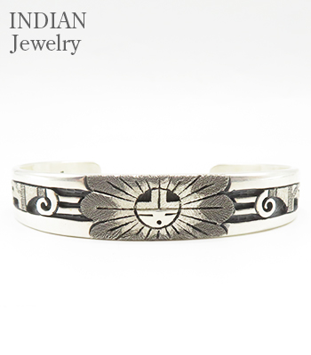 Overlay Silver Bangle Ronald Wadsworth