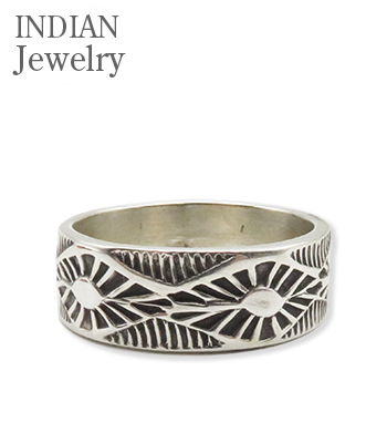 Navajo Stampede Silver Ring Henry Mariano