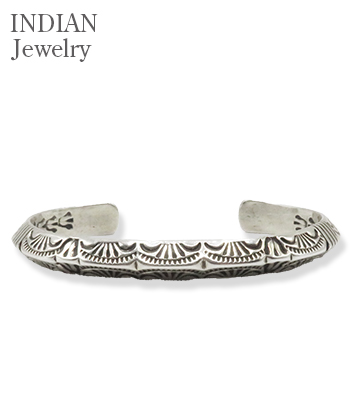 Navajo Stamped Silver Triangle Dangle Kevin Ramone