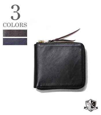 INCEPTION ホースハイドラウンドショートウォレット