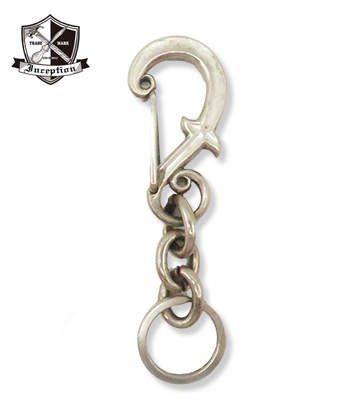 F-HOLE CARABINER KEY HOLDER/SILVER PLATING