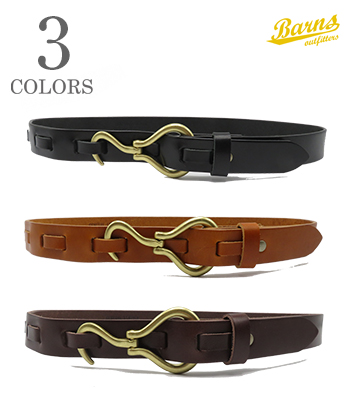 BARNS SUMMER OIL LEATHER HOOK BELT
